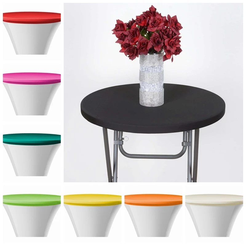 Верхняя скатерть из лайкры и спандекса для коктейльного стола в стиле бистро