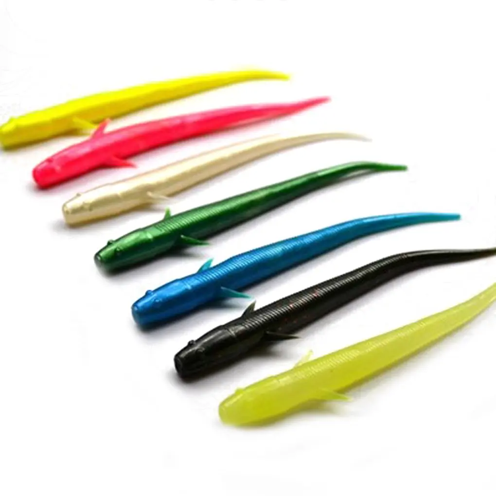 

10pcs Soft Fish Bionic Baits PVC Loach Fish Baits Lures 7cm 1g Color Random