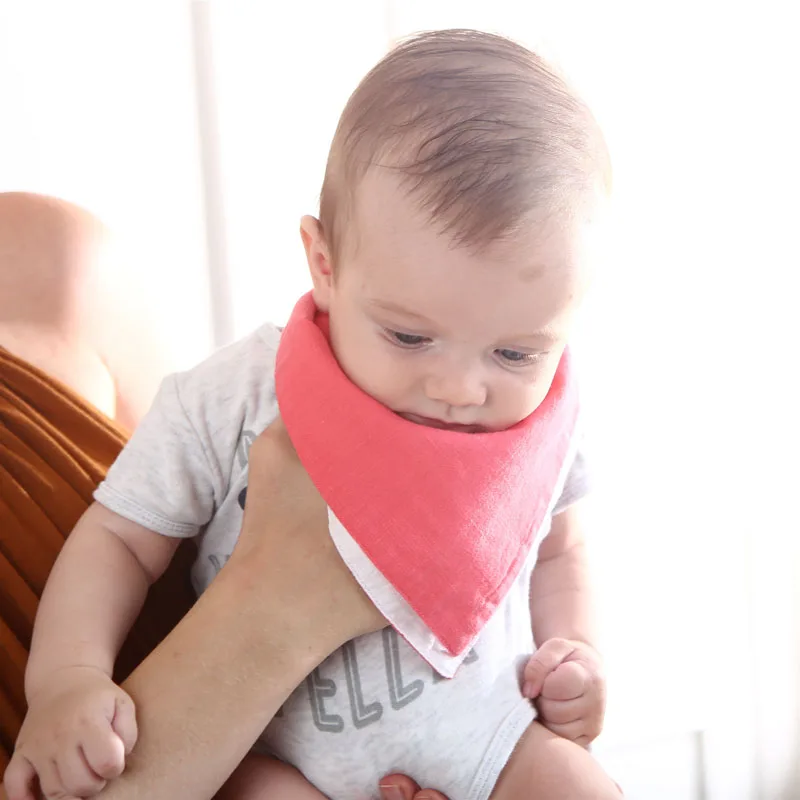 Baby Bandana Bibs 100% Cotton Bamboo Reversible Super Absorbent Drool Bibs Unsiex Baby Accessories Soft Toddler Triangle Scarf Baby Accessories cute	