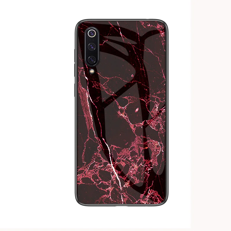 1 Чехол из мраморного стекла для Xiao mi Red mi Note 7 Pro mi 9 SE A1 A2 mi 8 Lite 5X 6X Red mi 7 Note 7 5 6 Pro 6A 5 Plus градиентная крышка - Цвет: 1