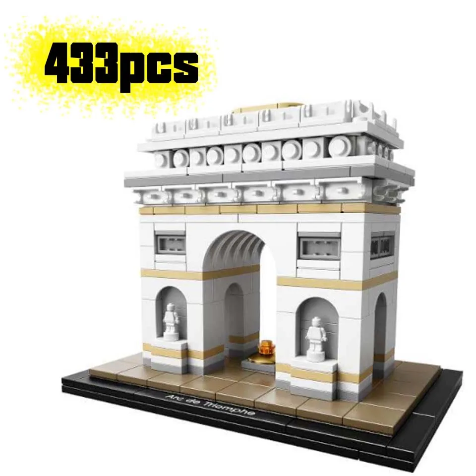 

17012 Architecture Building Series Arc De Triomph Sets Compatible legoinglys city 21036 Model Building Blocks Bricks Toys Kids
