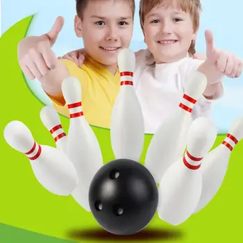 

12Pcs/Set Toddler Kids Bowling Game Set Outdoor Indoor Sports Learning Toy Gift Indoor Parent-Child Interactive bowling toy sets