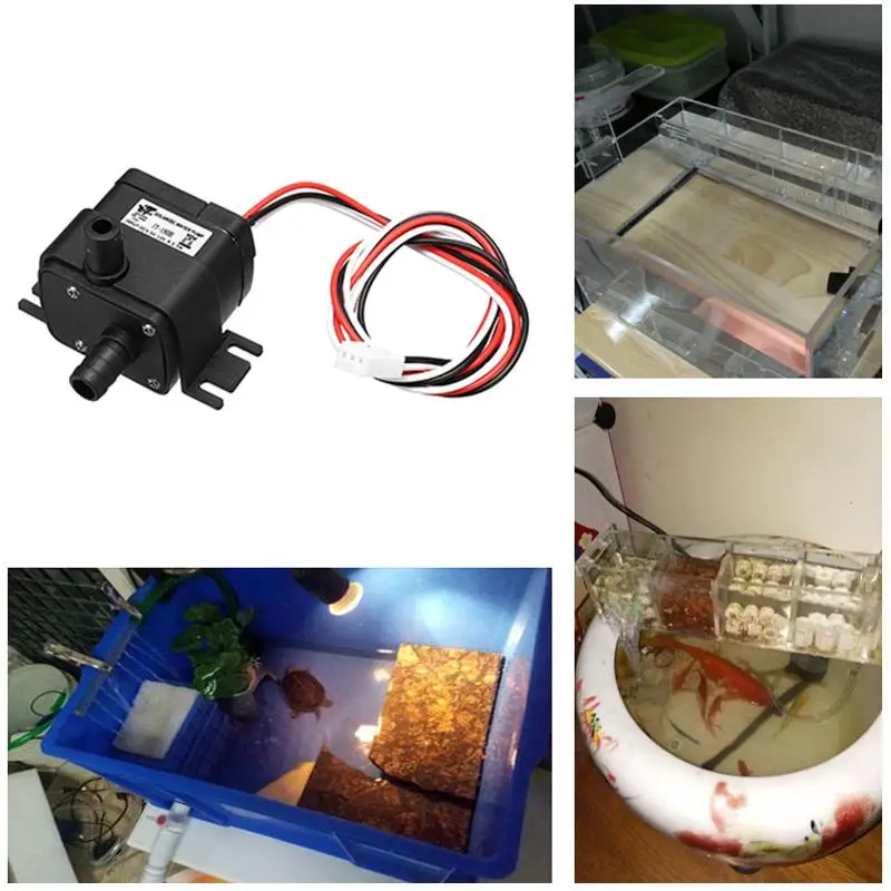 Solar DC 12V 5W Motor Water Pump Water Cooling Pump Submersible Pump Variable Flows Dc Aquarium Pump