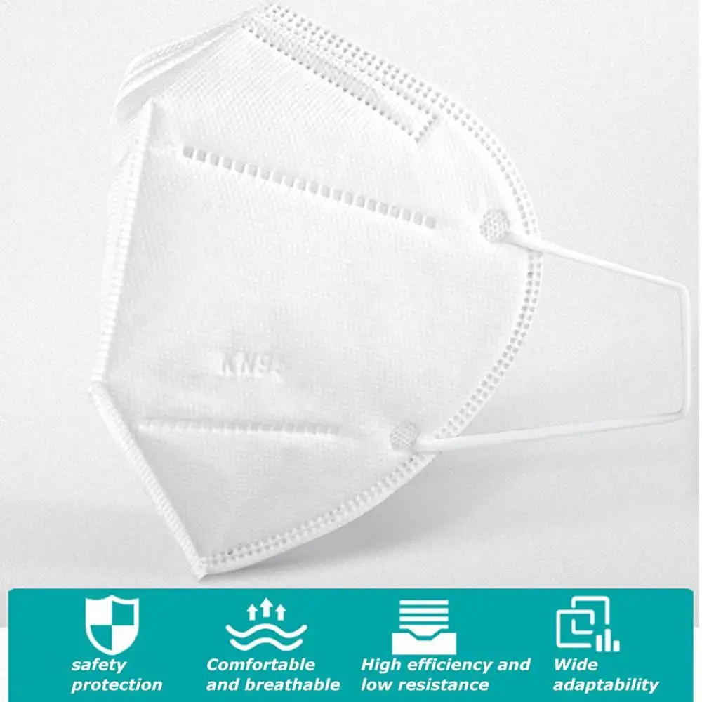 

10PCS Tasse Form Anti Staub Maske Anti PM 2,5 Anti-Influenza Atmen Anti Nebel Anti Dunst Mund-muffel sicherheit Masken