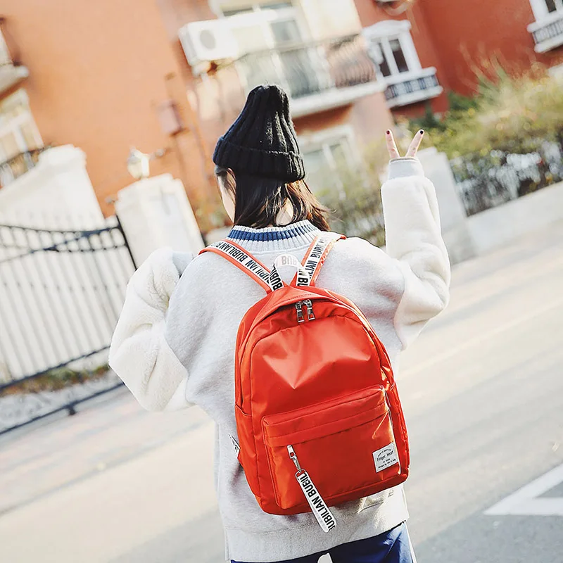 

Women Bag Backpacks-Bag Students-Bag Stripe Young Fashion Casual High-Quality Simple