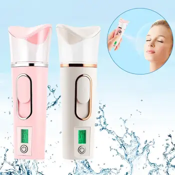 

38ML Handheld Facial Humidifier USB Charging Air Diffuser Humidifier Home Office Facial Humidifier Moisturizing Mist Sprayer