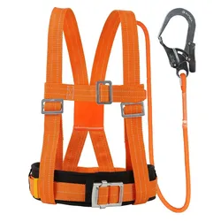 Five-Point Safety Belt Aerial Worker Outdoor Construction Protection Waist Belts Safety Electrician Belt Rescue Survival Rope