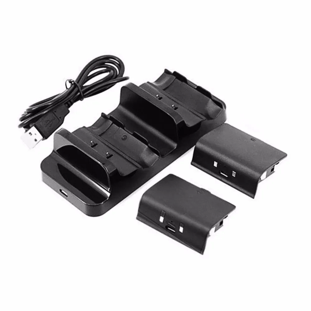 

Newest TYX-532S Dual Charging Dock for XBOX ONE Wireless Gamepad Gaming Controller With Two Rechargeable Battery USB Cable