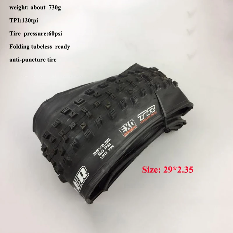 Maxxis бескамерные велосипедные шины 29*2,2 сверхлегкие 120TPI бескамерные готовые анти прокол 29*2,35 MTB горные шины 29er шины - Color: 29x2.35