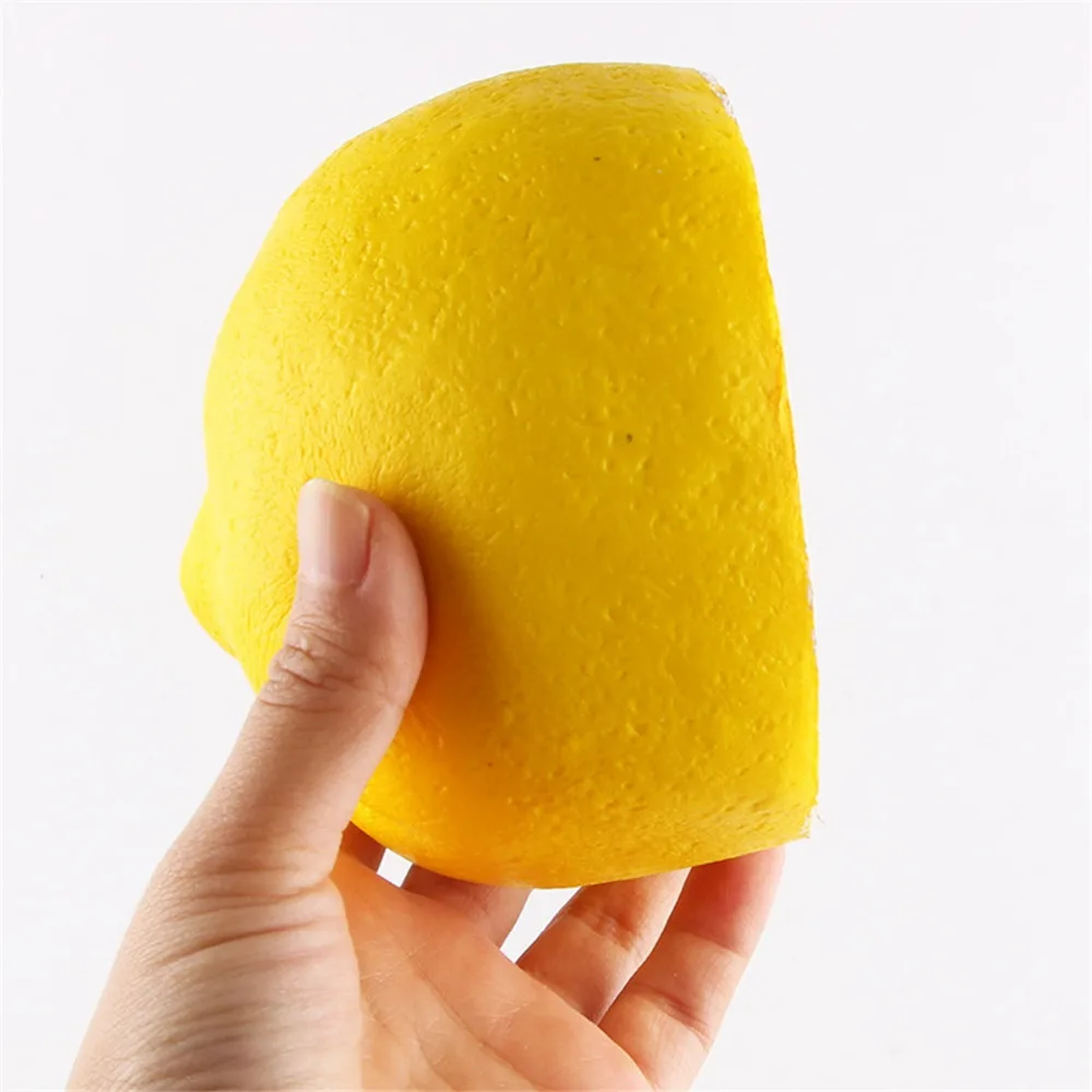 Сжимаемые игрушки для снятия стресса Малыш Забавный лимонный ароматизированный фрукт супер медленно поднимающийся брелок игрушка