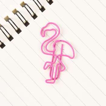 

5PCS/LOT flamingos pineapple Shape Paper Clips Funny Kawaii Bookmark Marking ClipsOffice School Stationery