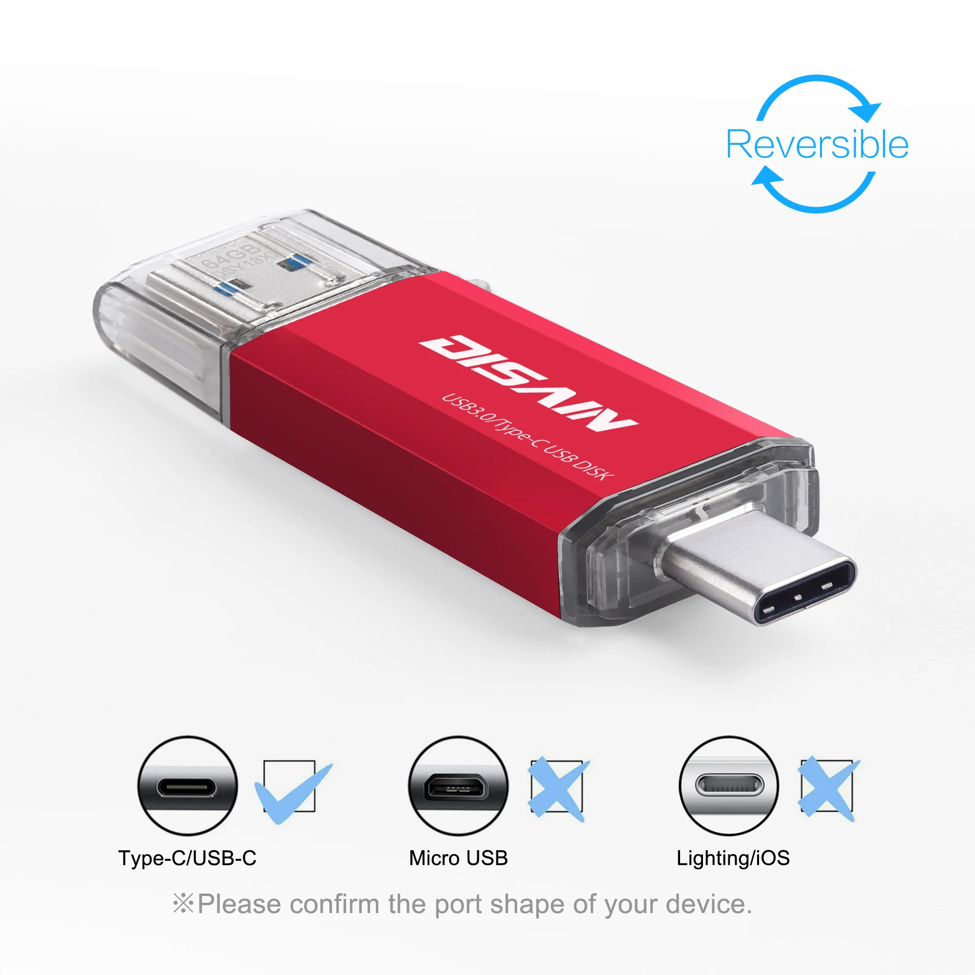 4gb pen drive USB 3.0 Type C Flash Drive 16GB 32GB 64GB 128GB 256GB 512GB USB Stick For Type-C Devices &PC Fine-Packed Flash Disk Pen Drive 8gb usb