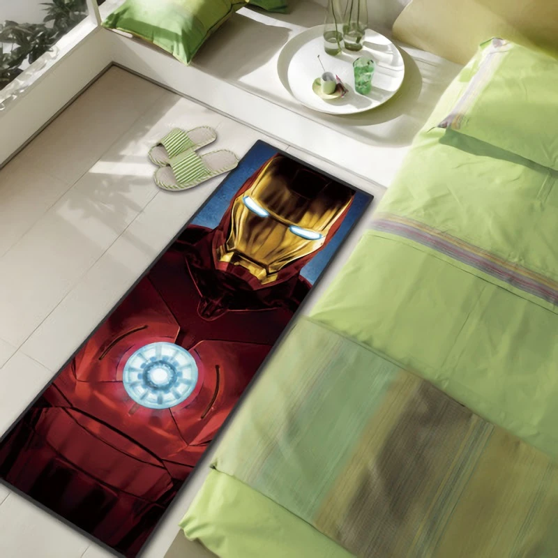 

60x160 см, детский игровой коврик Ironman, кухонный коврик, Нескользящие коврики, коврики для гостиной, балкона, ванной, коврики для мальчиков, спальни