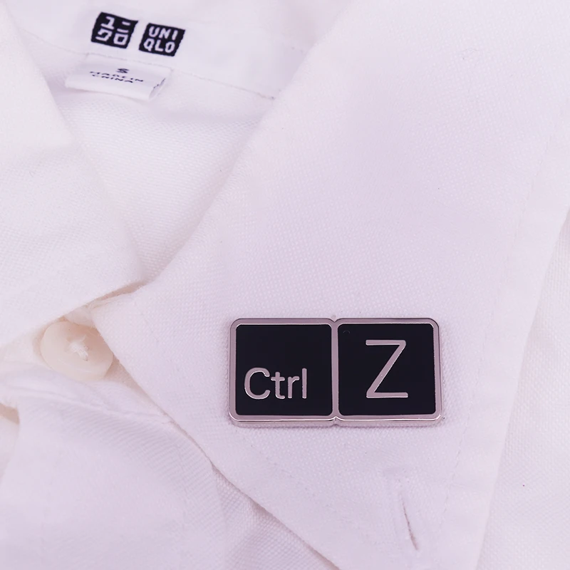 Черная клавиатура клавиши Ctrl Z Badge Ah отменить ярлык. Хотелось бы чтобы он работал в