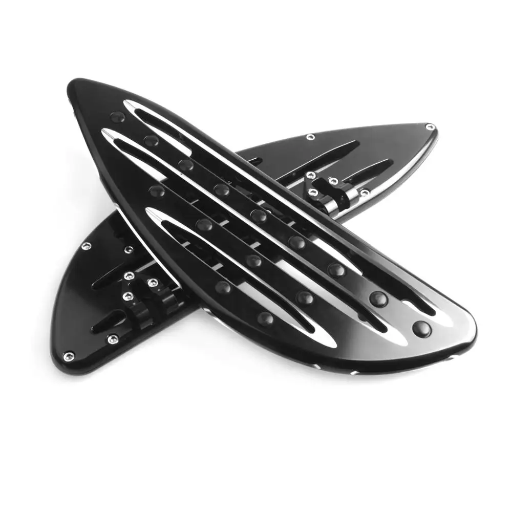 

2pcs Motorcycle Floorboard Foot Pedal Rest Peg Driver Front Foot Pegs for Harley Touring Softail Dyna Street Road Glide FLH FLST