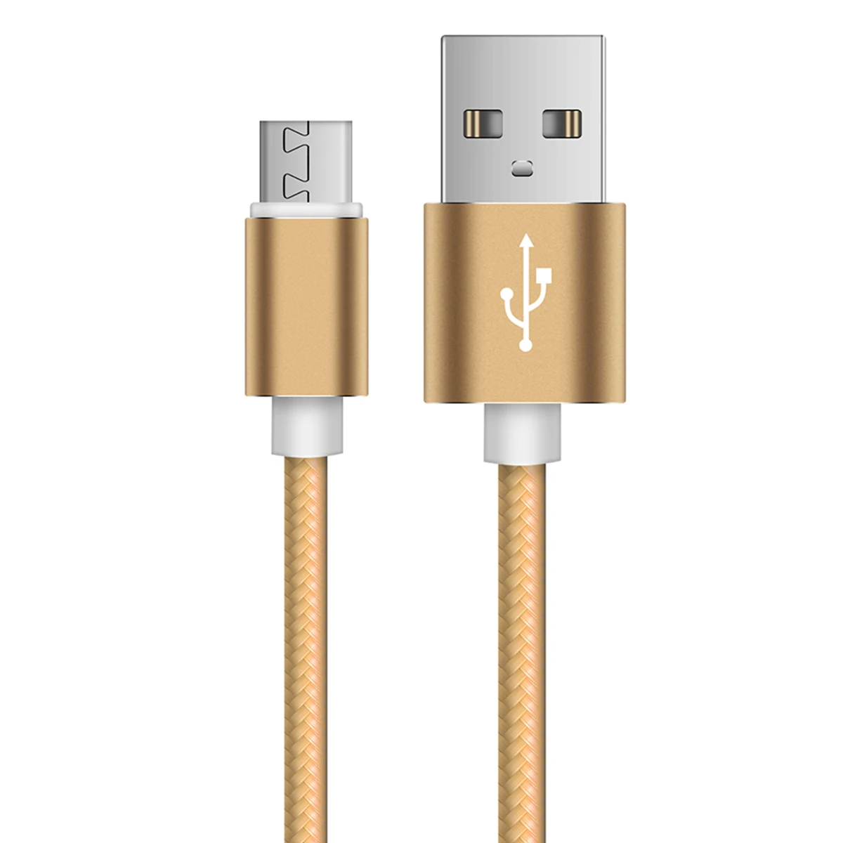Микро USB кабель V8 2м 3м на huawei P8 Lite Быстрый зарядный кабель для синхронизации данных удлиненные для Honor 5A 4C 7 8X Смартфон Android 5V 2A - Цвет: Gold