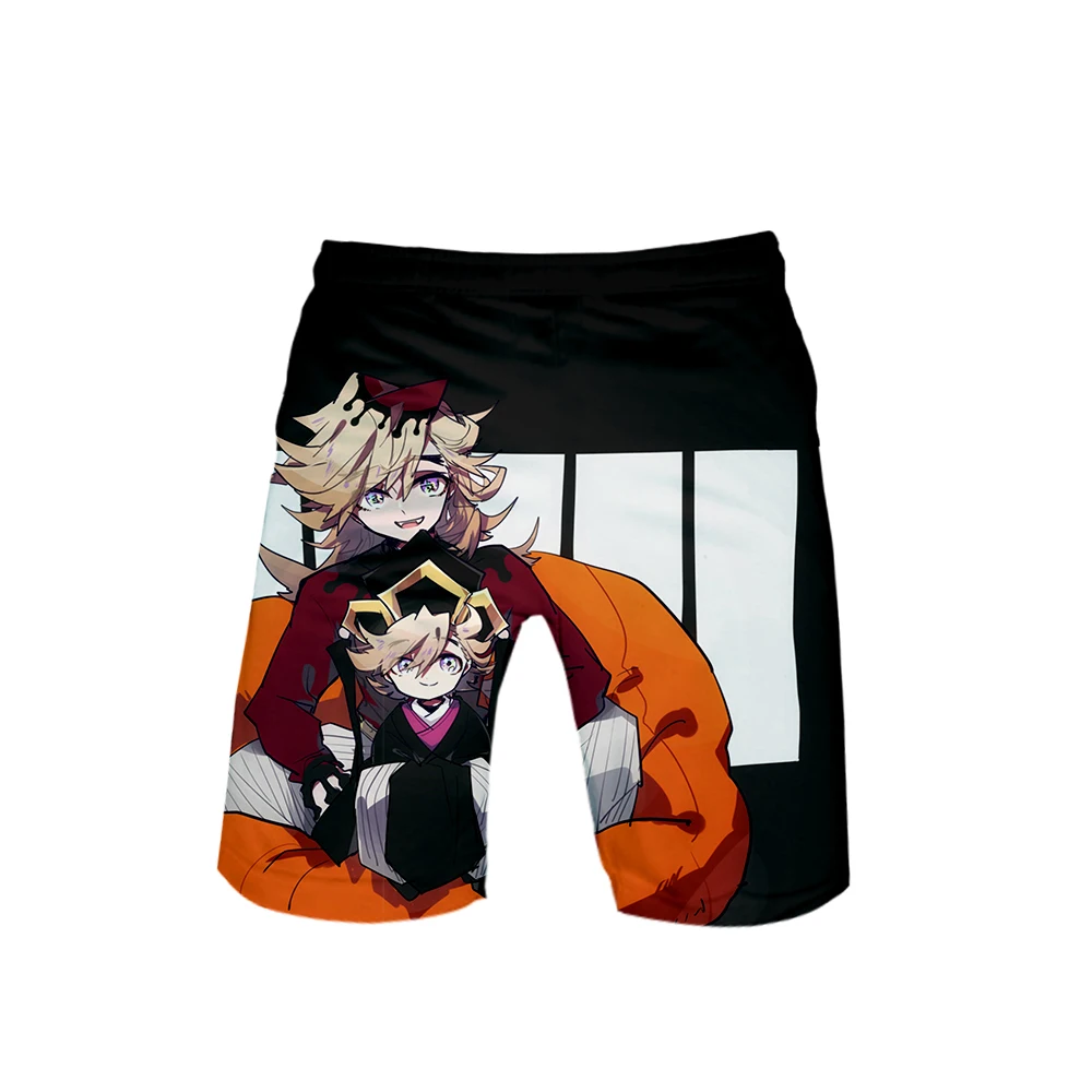 Demon Slayer Kimetsu no Yaiba 3D Харадзюку летние мужские пляжные шорты Новое поступление повседневные мужские Мягкие штаны для отдыха