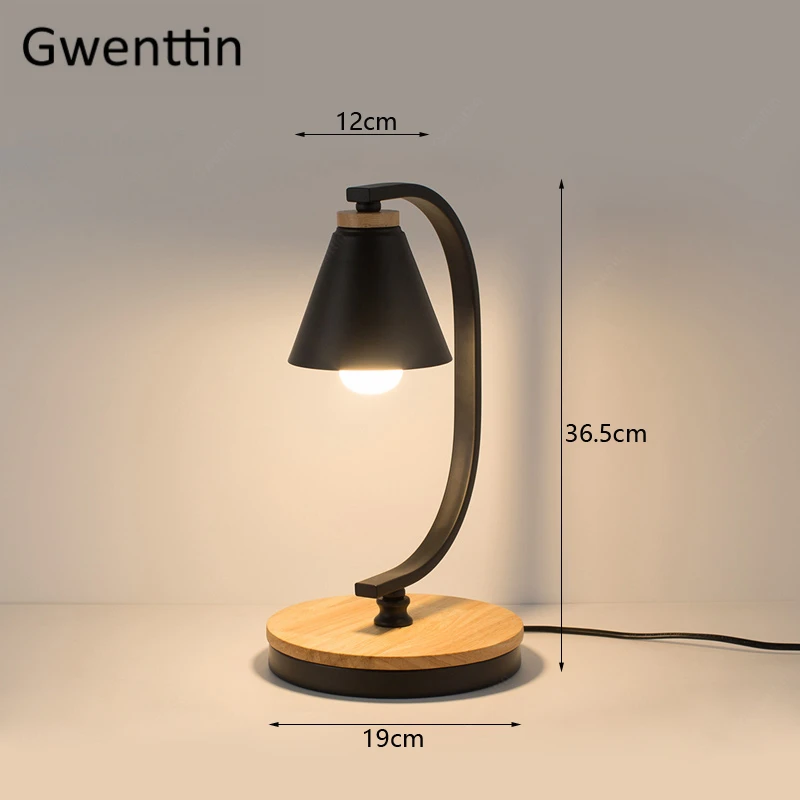 B Black Nordic Table Lamp Hugging Lover Standing Desk Light Bedroom Bedside Lamp Home Decoration Modern LED Light Fixture Loft Luminaire - Lampshade Color: B Black