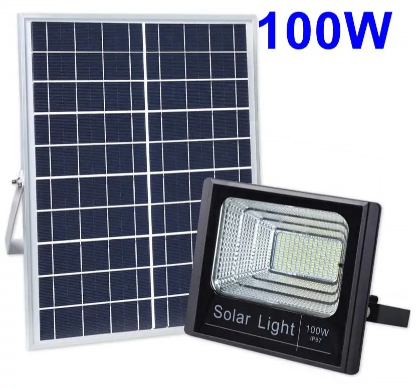 100W TONGDAYTECH солнечный светильник обнаружении движения светодиодный прожектор светильник 25 Вт 40 Вт 60 Вт 100 Вт Точечный светильник на солнечной батарее IP66 на открытом воздухе для парка гараж на улице - Испускаемый цвет: 100W