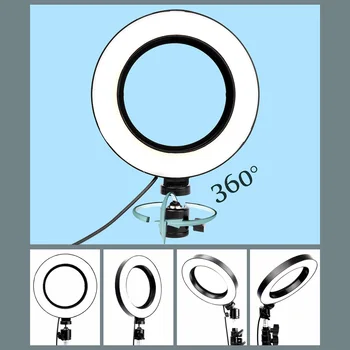 

16mm Profetect Photography LED Studio Camera Ring Light Dimmable Tripod Stand Selfie Light For Makeup Youtube Video Live Studio