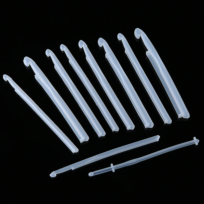 1 Set of Silicone Crochet Hooks Knitting Needles Set Mold Epoxy Resin Mold  Casting DIY Knittings