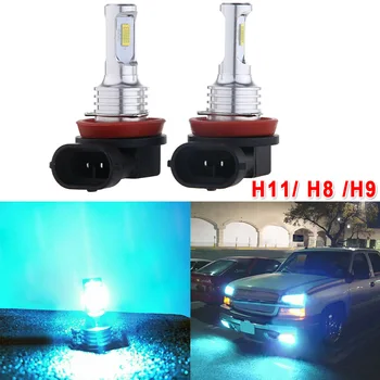 

Near 2pcs LED Bulbs Upgrade 35W DC 12V-24V Aircraft Aluminum H11 H8 H9 H16 Headlight