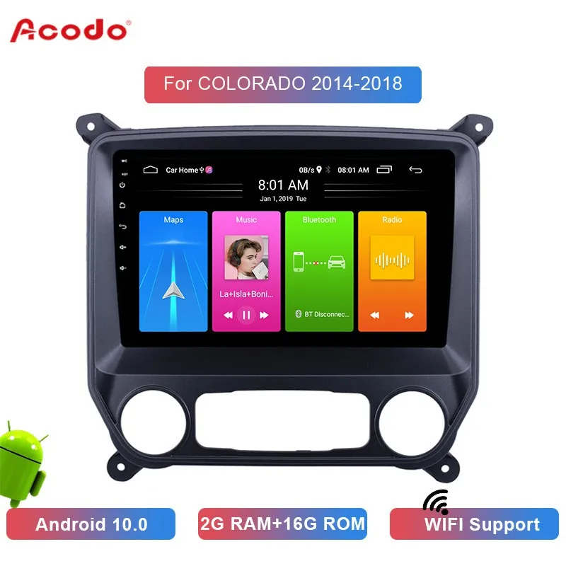 

ACODO 2+16G Android 10.0 Car Radio Multimedia Player For Chevrolet COLORADO 2014-2018 Navigation GPS 2 din