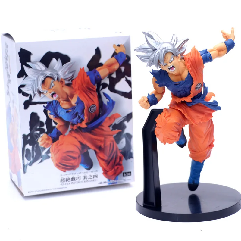 Аниме Dragon Ball Super Ultra Instinct Dragon Ball Son Gokou Chouzetsu ПВХ фигурка Коллекционная модель игрушки