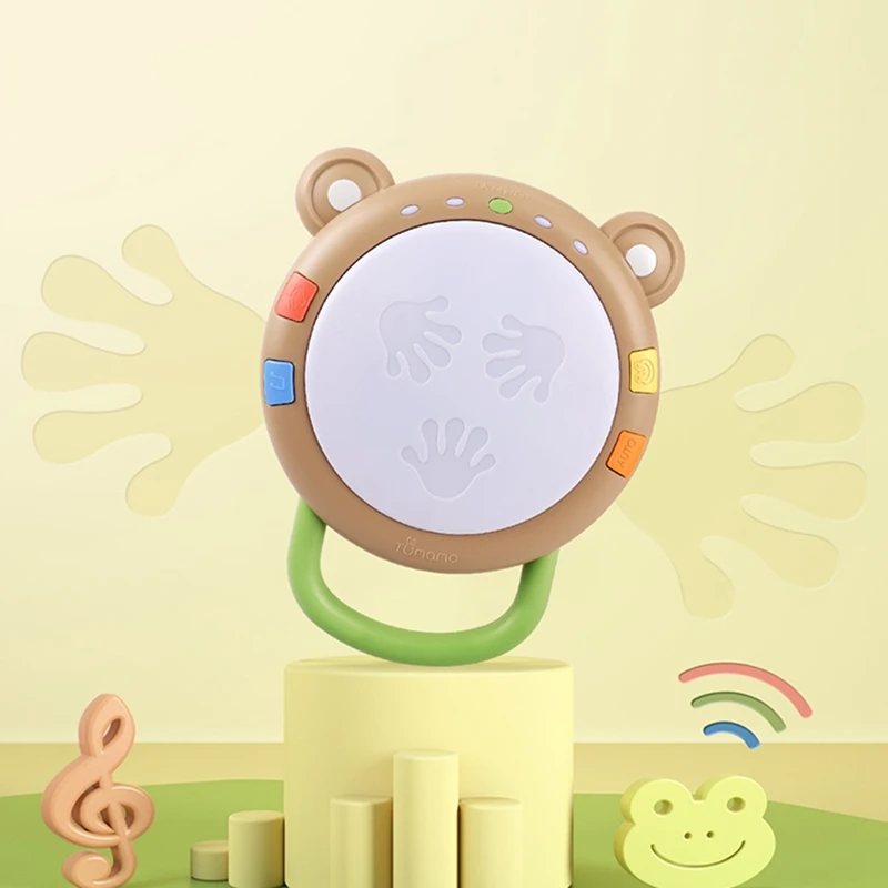 TUMAMA Детская Игрушка музыкальный Voicer с медведем в форме барабана-биение