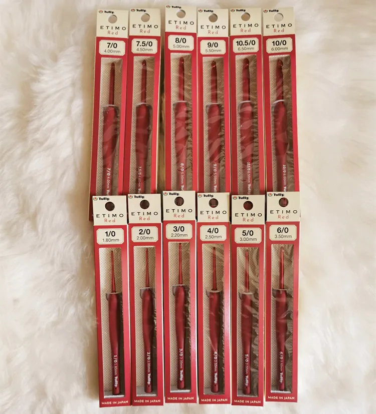 1 PieceTulip Red Crochet Needle With Free Shipping Tulip Crochet Hooks Set Crochet Tulip Needle Knitting Needles Set Tulip Etimo