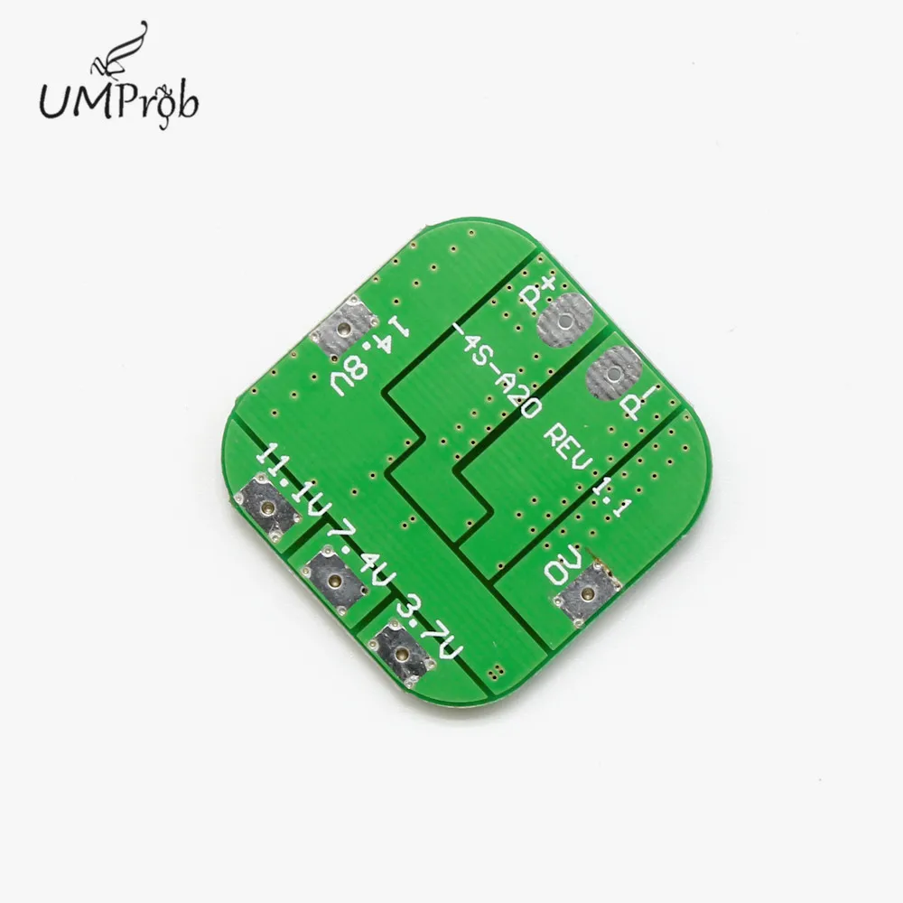 Защитная плата PCB для литий ионных батарей 20 А 14 8 в 16 18650 BMS PCM|Интегральные схемы| |