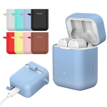

Silicone Anti-fall Cover for Xiaomi Air QI Protector Bluetooth Earphones Case Cover Case Earbuds Box