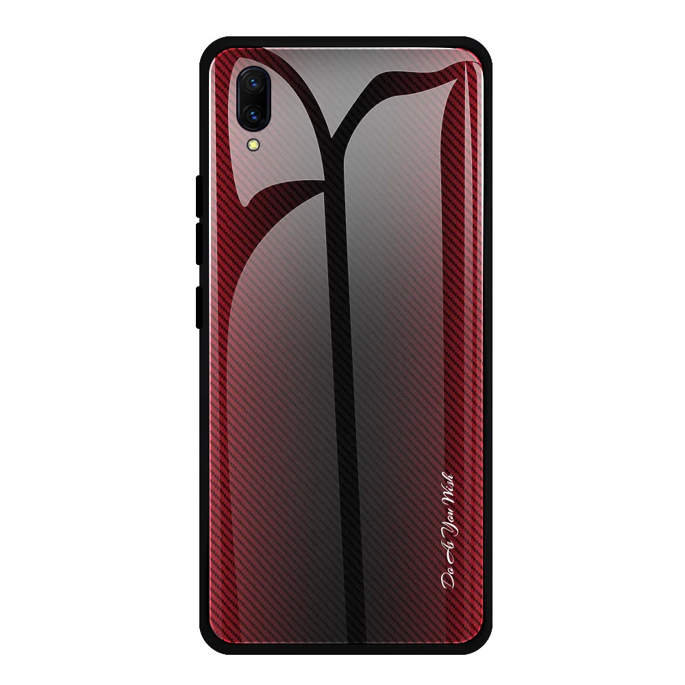 01 Градиент текстуры закаленное Стекло для V15 PRO S1 Pro V11 V11Pro X23 Y17 Y15 Y12 Y67 Y75 V7 Модный чехол - Цвет: 01