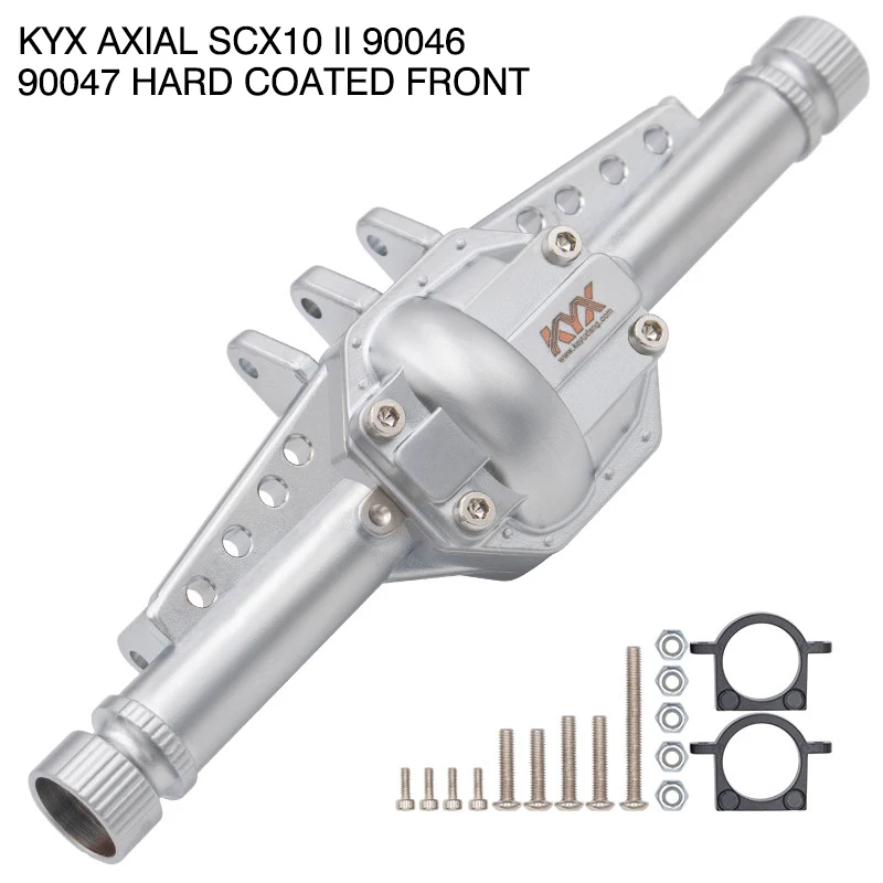 Новинка, высокое качество, обновленный KYX Axial SCX10 II 90046 90047 с твердым покрытием, передняя и задняя ось, корпус, запчасти для автомобилей, аксессуары