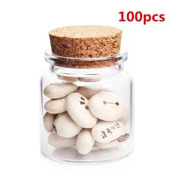 

100pcs 47*50MM 50ML Glass Bottles Wishing Bottle Empty Bottles Sample Storage Diy Decoration Crafts