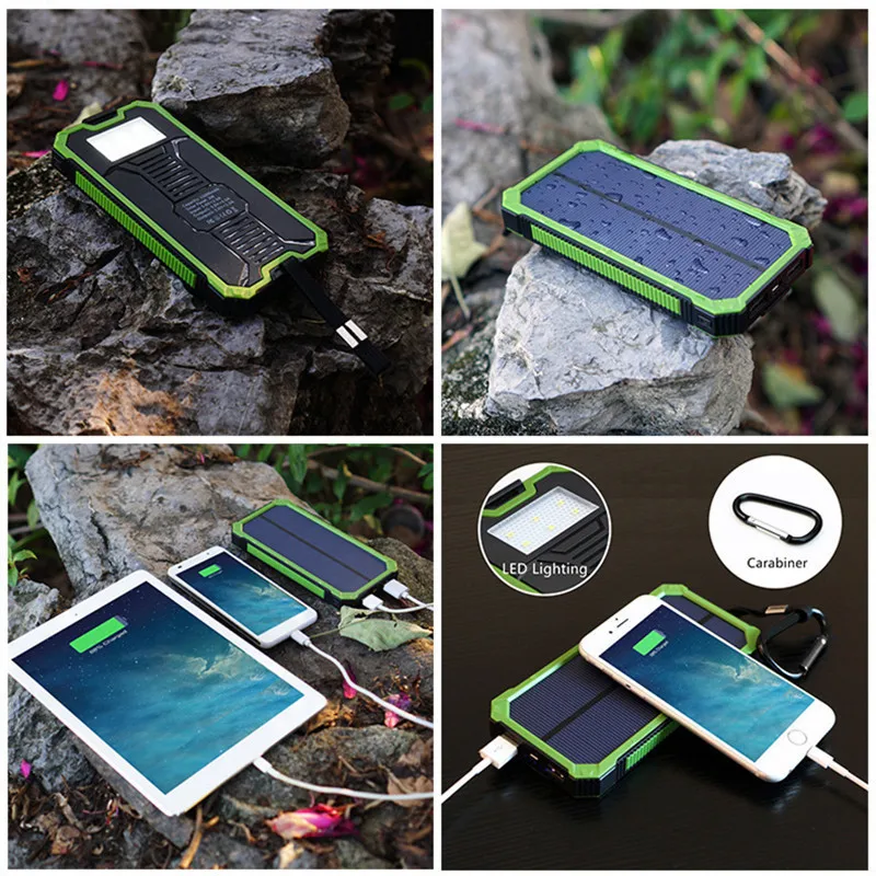 Solar Power Bank 70000mAh Portable Charging Power Bank External Battery Charger Power Bank For iPhone 12 Pro Xiaomi Huawei portable charger for android