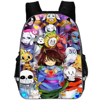 

Undertale Backpack Animal Galaxy Anime Sans Frisk FNAF Pokemon Women Men Casual Boys Girls School Bags Laptop mochila Bagpack