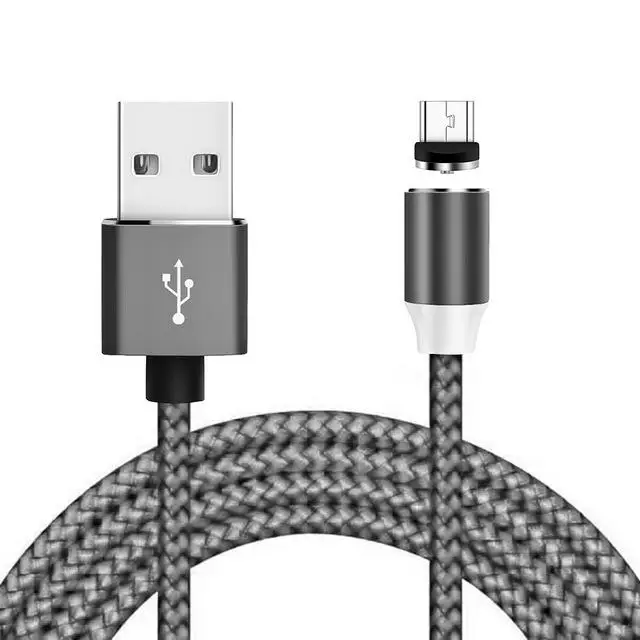 Магнитный usb-кабель Micro USB type-C кабель для samsung Galaxy S10 S10e для iPhone XR Xs Max 8 7 6 1 м 2A магнитное зарядное устройство - Цвет: for micro usb 4