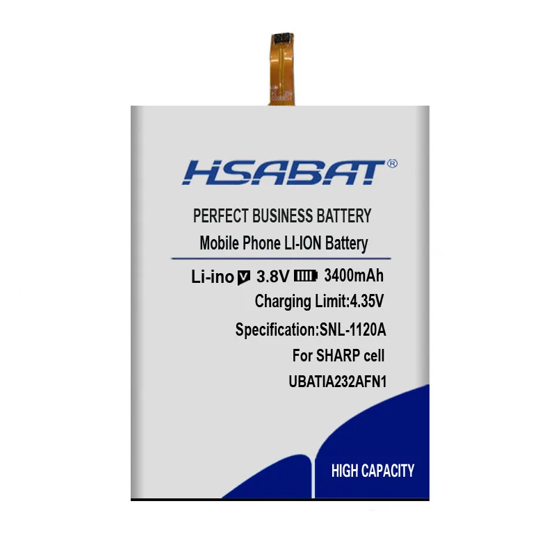 HSABAT 0 цикл 3400mAh аккумулятор UBATIA232AFN1 для SHARP AQUOS 302SH высокое качество Мобильный