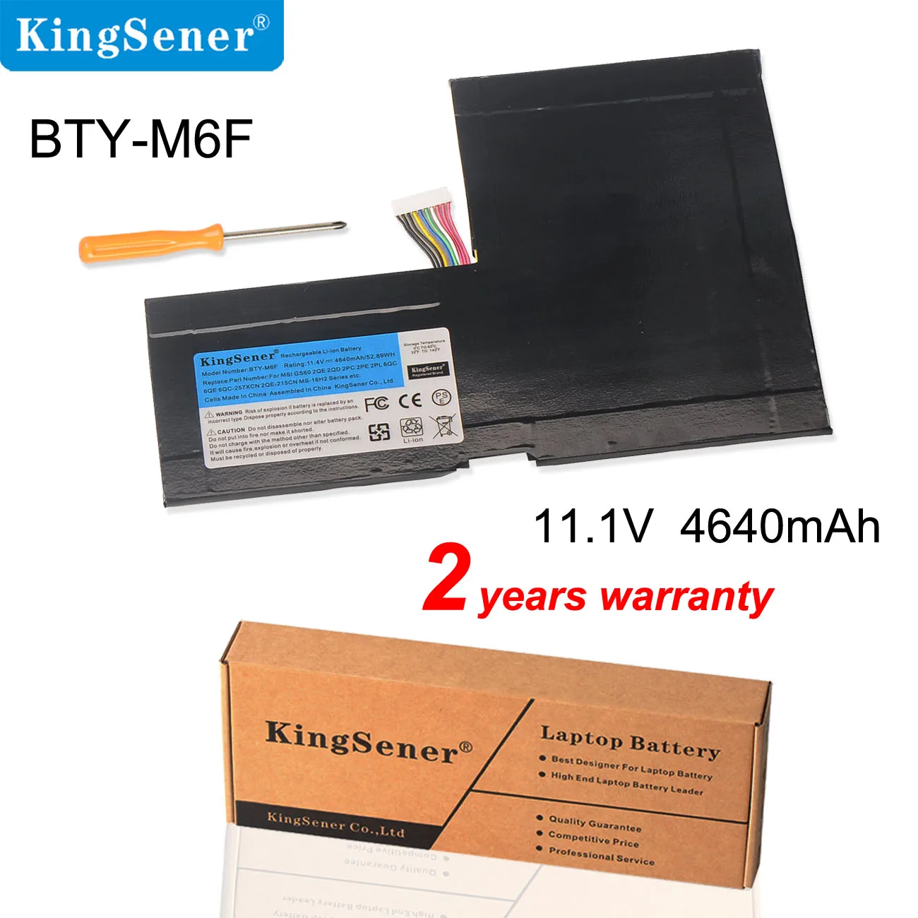Аккумулятор KingSener для ноутбука MSI GS60 2PL 6QE 2QE 2PE 2QC 2QD 6QC 6QC-257XCN серия с аккумулятором