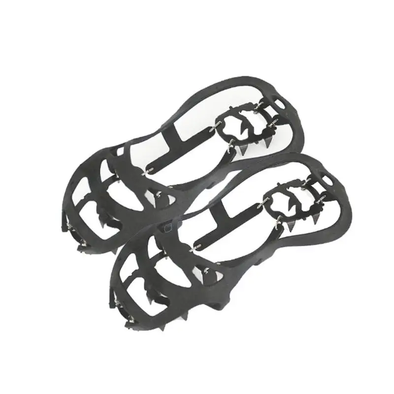 2 шт. Набор 18 зуб Нескользящие ледяные конусные коготь бахилы для снежного поля походные лыжные принадлежности Открытый Отдых Туризм Путешествия
