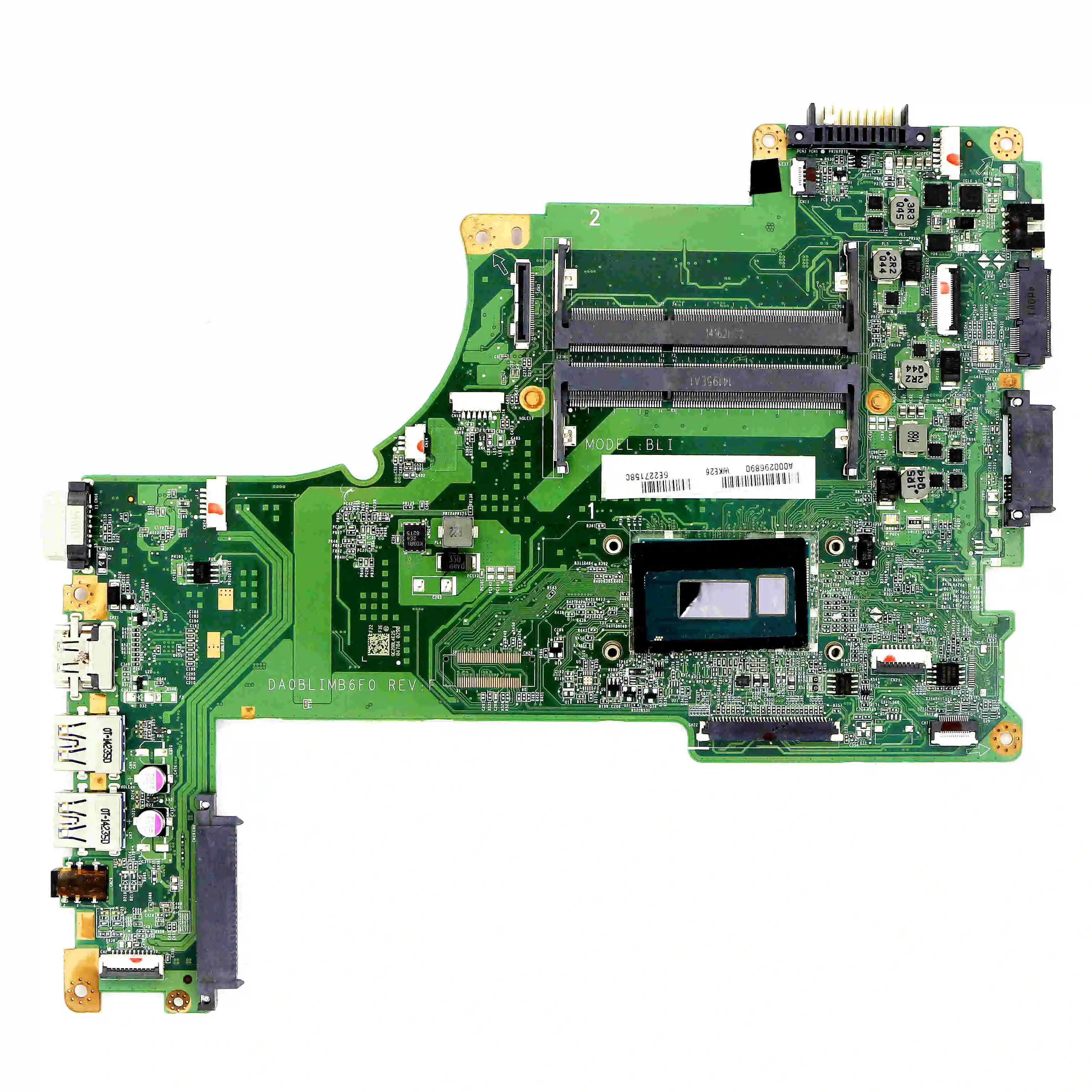 

A000296890 - MOTHERBOARD BLI DA0BLIMB6F0 w/ i5-4210U For TOSHIBA SATELLITE L55-B