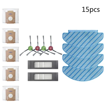 

For ECOVACS T8 DX93 T8Aivi Deebot Robot Sweeper Set Main Brush Dust Bag Wipe Kit Vacuum Cleaner Accessories