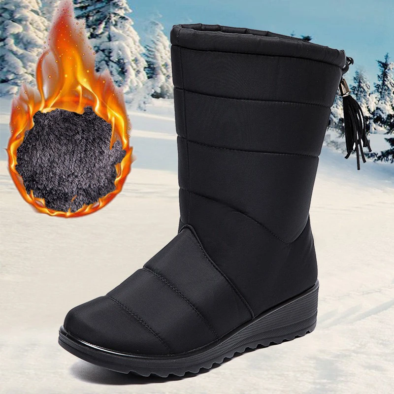 Non slip winter boots ladies Clearance