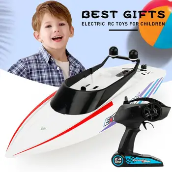 

High Speed RC Boat 2.4GHZ 4 Channel 30km/h Radio Remote Control RC Racing Boat Electric Toys Fishing bait RC boat Toys