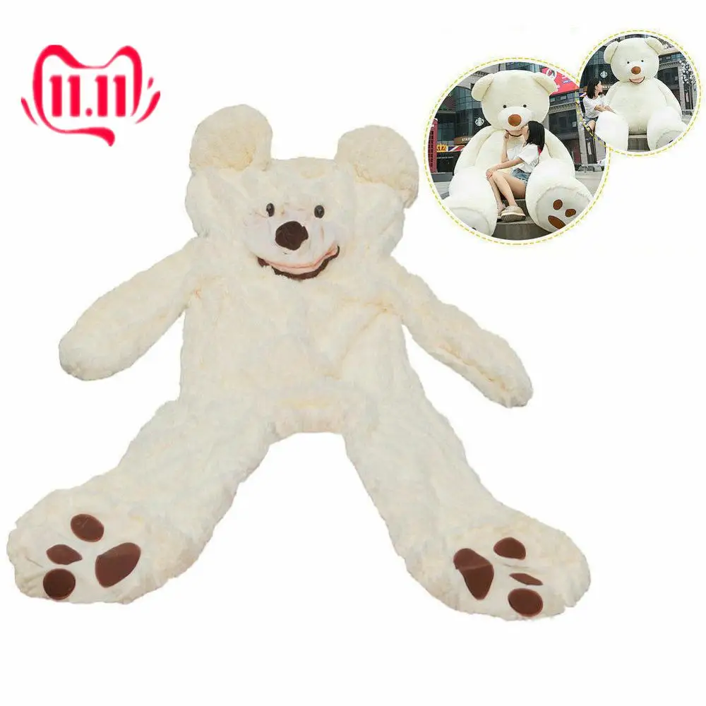 78 Giant Big Teddy Bear Plush Soft Toys Doll Gift White Only Cover with Zipper Teddy 2