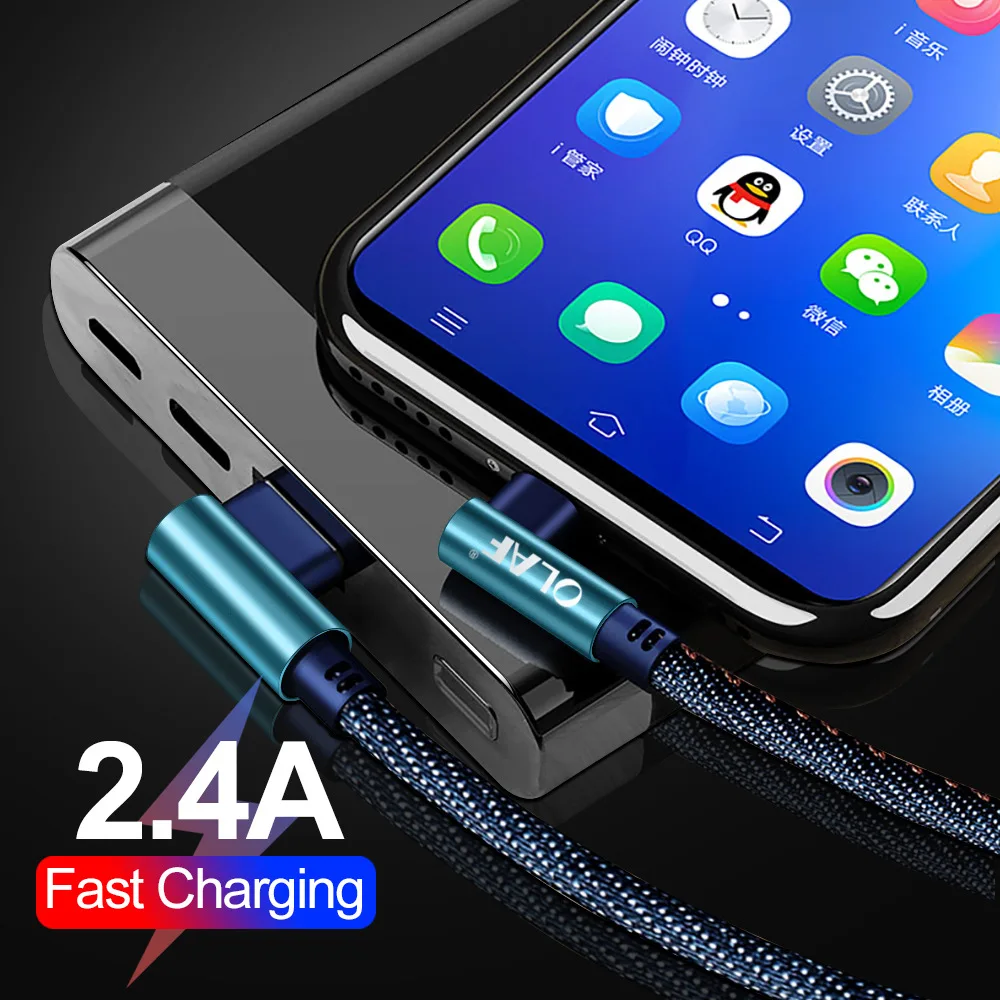 Ugreen USB C зарядный кабель для Samsung S9 S10 плюс Quick Charge 3 0 под прямым углом Type быстрой