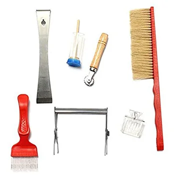 

7Pcs Beekeeping Bee Hive Kit Scraper Equipment Tools Set Apiculture Accessories Bee Keeping Tool