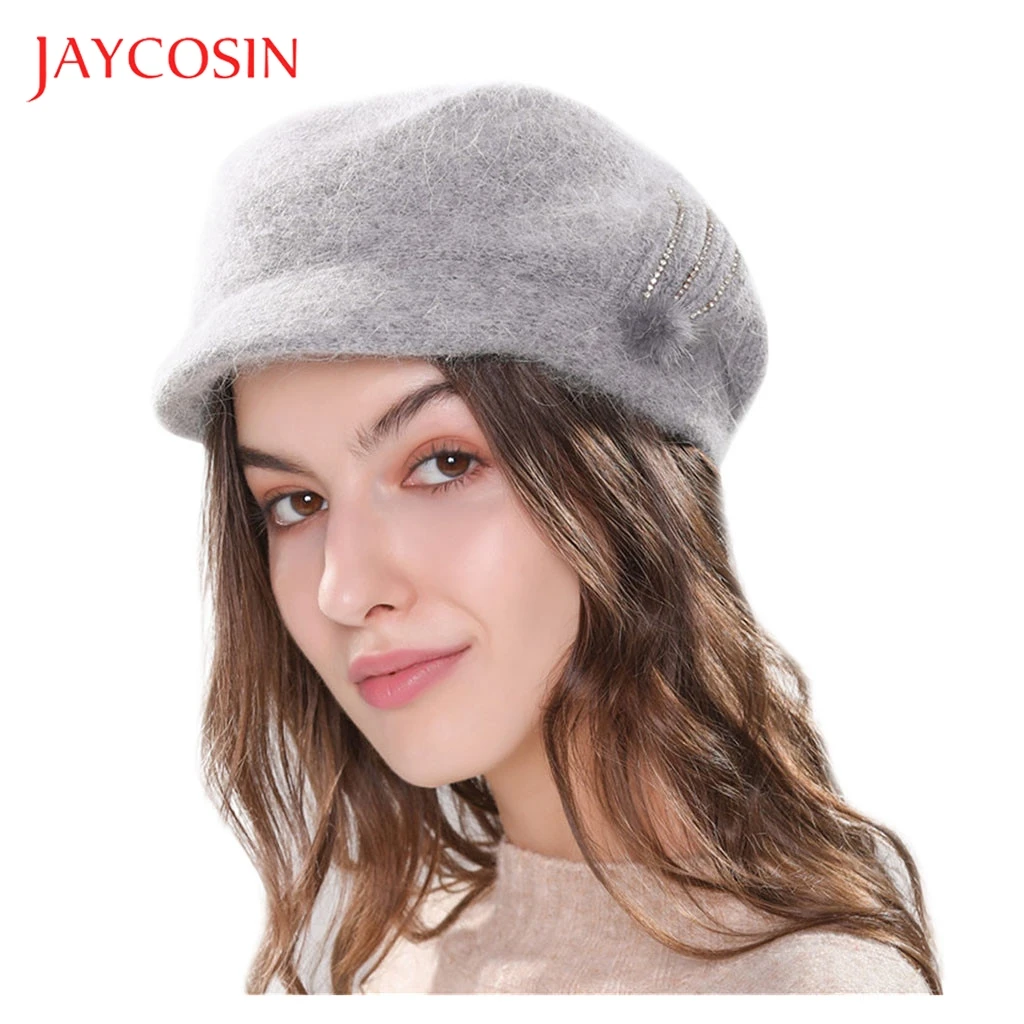Женская зимняя шапка JAYCOSIN вязаные шерстяные шапки женские модные повседневные