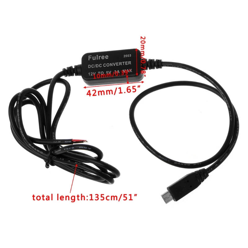 Автомобильный Зарядное устройство Micro USB Выход от 12 В до 5 В пост 3A Питание конвертер для можно крепить любые приспособления: PDA DVR видеокамера A6HE
